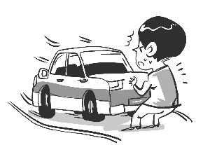 发现溜车千万别“螳臂挡车” 坡道停车一拉二挂三看 4 发现溜车千万别“螳臂挡车” 坡道停车一拉二挂三看 4